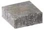 Pavé Béton Samara, Gris, Noir Nuancé L.12.5 Cm X L.12.5 Cm X Ep.40 Mm