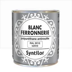 Peinture Ferronnerie Extérieur Polyuréthane Syntilor Blanc Mat 0.375 L