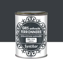 Peinture Ferronnerie Extérieur Syntilor, Gris Ardoise, 0.25 L