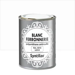 Peinture Ferronnerie Extérieur Polyuréthane Syntilor Blanc Mat 0.25 L