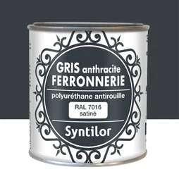 Peinture Ferronnerie Extérieur Syntilor, Gris Ardoise, 0.375 L
