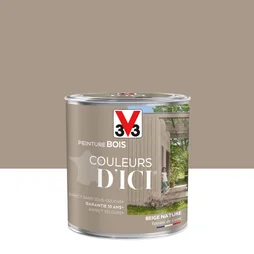 Peinture Bois Extérieur Couleurs D'Ici® V33, Beige Nature Velours 0.5 L