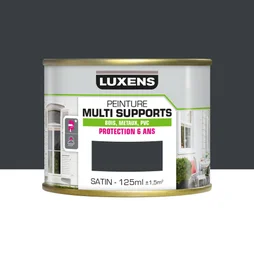 Peinture multimatériaux Extérieur Luxens Gris Anthracite Satiné 0.125 L