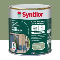 Peinture multimatériaux Extérieur Syntilor Vert Provence Satiné 0.5 L
