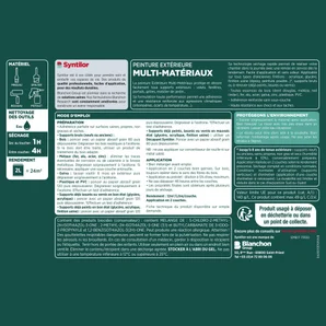 Peinture multimatériaux Extérieur Syntilor Gris Anthracite Satiné 0.5 L