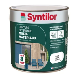 Peinture multimatériaux Extérieur Syntilor Blanc Satiné 2 L