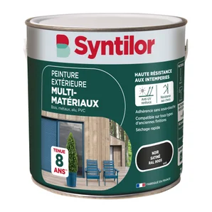 Peinture multimatériaux Extérieur Syntilor Noir Satiné 2 L