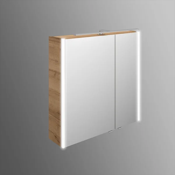 Armoire de toilette, L.73.2 cm, effet de chêne, Feria Image