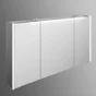Armoire de toilette lumineuse l. 133.2 cm H. 70.3 cm, gris métal Image