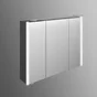 Armoire de toilette lumineuse, l. 93.2 cm H. 70.3 cm, gris métal Image