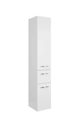Colonne de salle de bain, L.30 x H.168 x P.33 cm, blanc, Image3