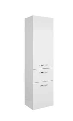 Colonne de salle de bain, L.45 x H.168 x P.33 cm, blanc, Image3