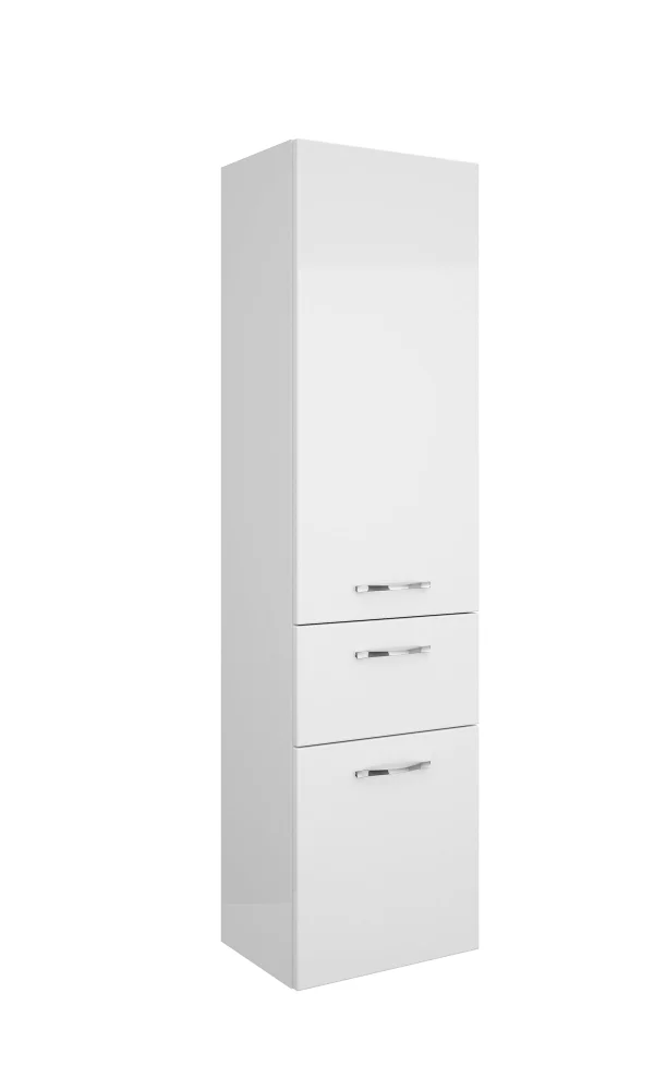 Colonne de salle de bain, L.45 x H.168 x P.33 cm, blanc, Image3