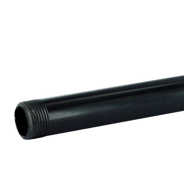 Barre de penderie D25 mm rond noir 0.1 m