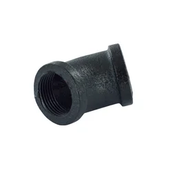Coude 45° D25 mm rond noir