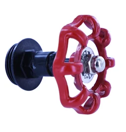 Support de barre de penderie D25 mm rond rouge
