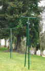 Etendoir à linge pour jardin de 60 mètres, DIRICKX, vert