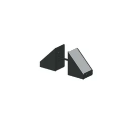 Lot De 10 Demi-Clips En Pvc Klos'Up Noir