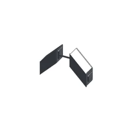 Lot De 10 Clips Pour Poteau En Plastique Klos-Up ! Noir Sablé L.4.5 X H.2.5 Cm