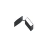 Lot De 10 Clips Pour Poteau En Plastique Klos-Up ! Noir Sablé L.4.5 X H.2.5 Cm