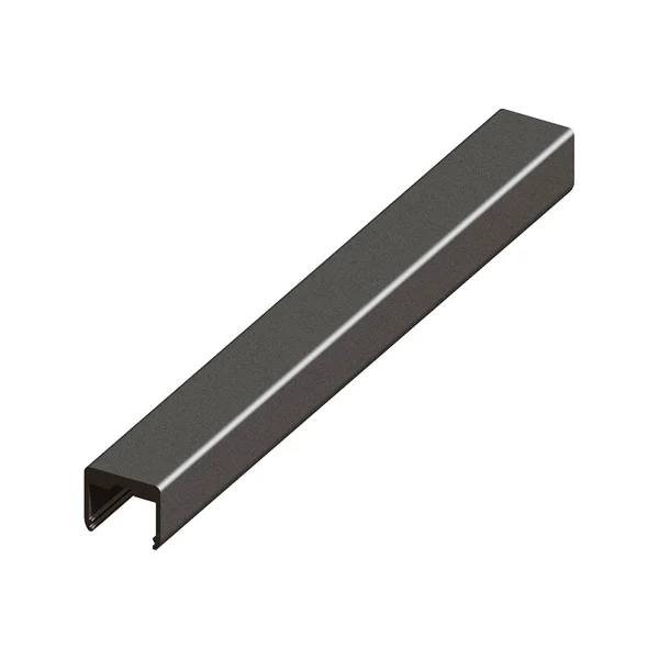 Profil De Finition Alu En U Pour Clôture Klos-Up ! Noir, L.3 X P.142 X H.1.8 Cm