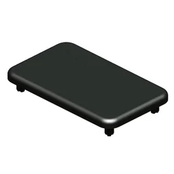 Embout De Poteau Aluminium Pour Clôture Klos-Up ! Noir, L.8 X P.5 X H.1.2 Cm