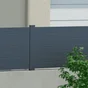 Poteau Aluminium Pour Clôture Klos-Up ! Gris, L.7.5 X H.120 Cm