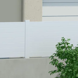 Poteau Aluminium Pour Clôture Klos-Up ! Blanc, L.7.5 X H.120 Cm