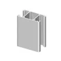 Poteau Aluminium Pour Clôture Klos-Up ! Blanc, L.7.5 X H.120 Cm