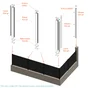 Closoir Aluminium Pour Poteau Klosup 1M2 Blanc
