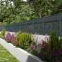 Kit Décor Pour Clôture Aluminium Klos'Up ! Gris Zinc Palm L.150 X H.28,5 Cm