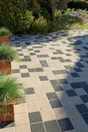 Pavé Béton Ergo, Blanc L.12.5 Cm X L.12.5 Cm X Ep.60 Mm