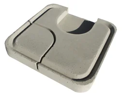 Couvercle Béton Gris Lib, L.30 X L.30