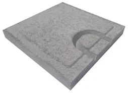 Couvercle Béton Gris Lib, L.40 X L.40 X Ep.33 Cm