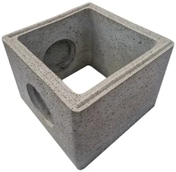 Rehausse Bt40 Béton, 40X40X33 Cm