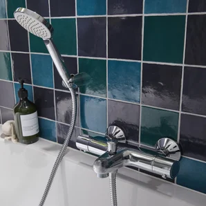 Mitigeur thermostatique de baignoire, SENSEA Bora,  chromé