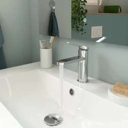 Mitigeur de lavabo chrome chromé, SENSEA Essential