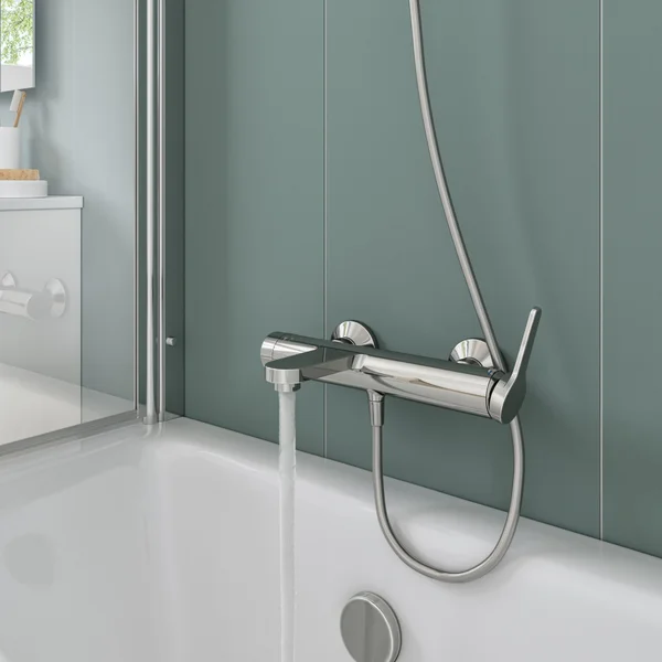 Mitigeur mécanique de baignoire, SENSEA Essential, chromé chromé