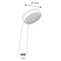 Pommeau de douche 1 jet, SENSEA Natu