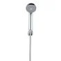 Pommeau de douche, flexible et support mural, SENSEA chromé