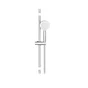 Ensemble de douche, pommeau de douche 1 jet, flexible et barre, SENSEA,chromé