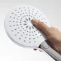 Pommeau de douche 3 jets, flexible et barre, SENSEA, chromé