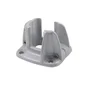 Platine Fonte D'Aluminium En H Premium Gris Clair, H.8 X L.12 X P.13 Cm