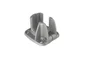Platine Fonte D'Aluminium En H Premium Gris Clair, H.8 X L.12 X P.13 Cm