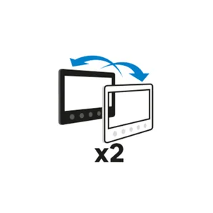 Visiophone filaire LEXMAN 2 fils 7' mural / filaire