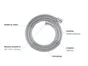 Flexible de douche L.175 cm chrome, Grohe Vitalioflex