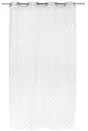 Voilage Tamisant, Swan Blanc Et Doré L.140 X H.250 Cm