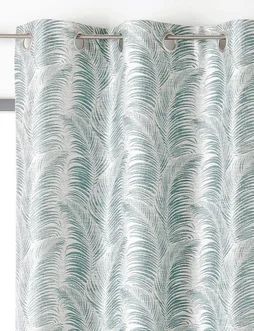 Rideau Tamisant, Palme Vert D'Eau L.145 X H.250 Cm Linder