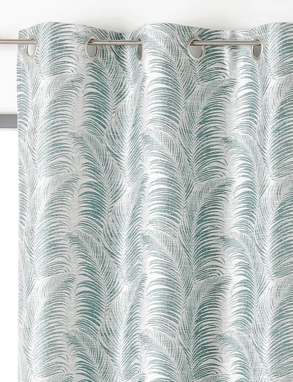Rideau Tamisant, Palme Vert D'Eau L.145 X H.250 Cm Linder