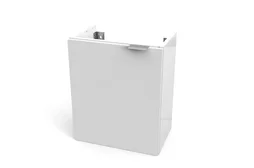 Meuble de salle de bains simple vasque l.40 x H.48.2 x P.27.5 cm, blanc, Essenti